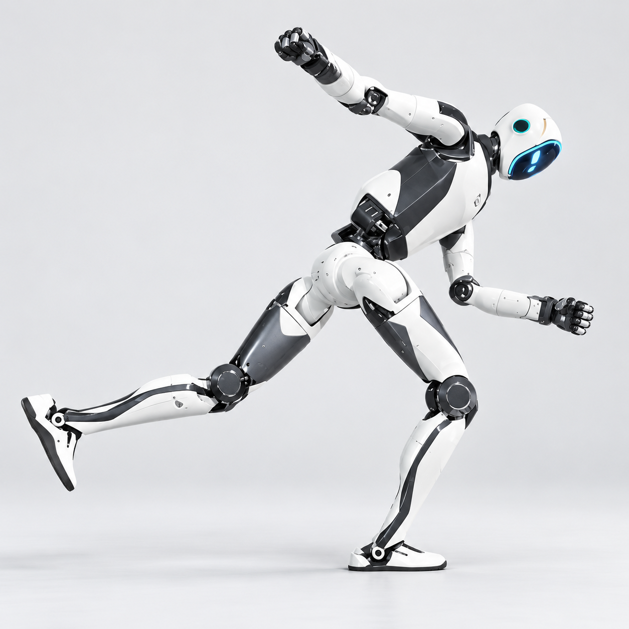 AI-assisted studio visualization of Unitree H2-X based on manufacturer footage